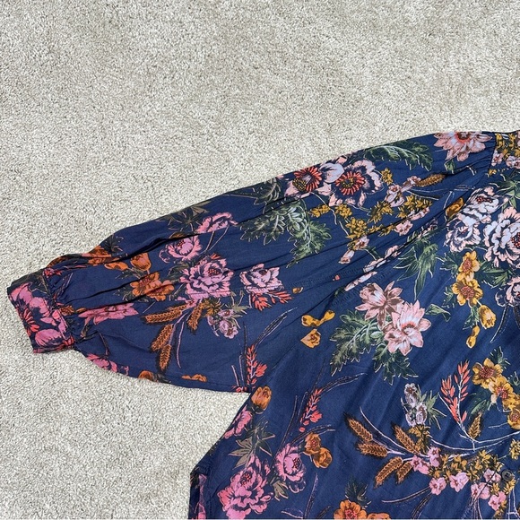 Pilcro and The Letterpress Evika Button Down Shirt Top Longsleeve Multicolored S - Picture 5 of 11